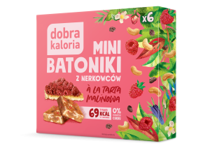 Mini batoniki a'la tarta malinowa 6x17g Dobra Kaloria