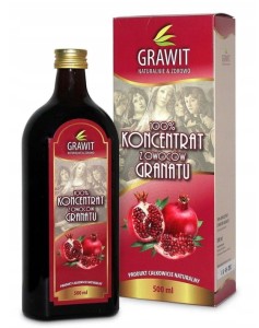 Grawit 100% koncentrat z owoców granatu 500ml VitaFan