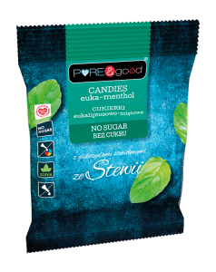 CUKIERKI eukaliptusowo-miętowe BEZ CUKRU 50 G, Pure & Good