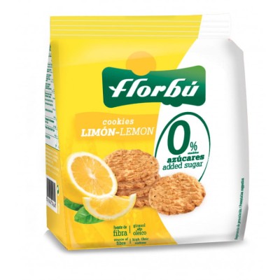 Ciastka o smaku cytrynowym bez cukru 130 g Florbu