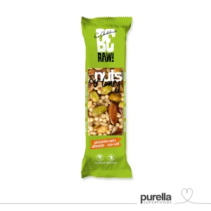 Baton miodowo-orzechowy z pistacjami BeRaw 30 g Purella