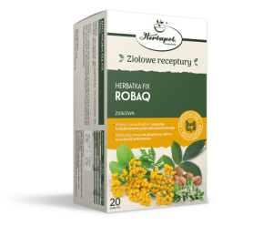 herbata fix ROBAQ mieszanka ziół robaki,pasożyty 20szt*2g Herbapol Kraków 