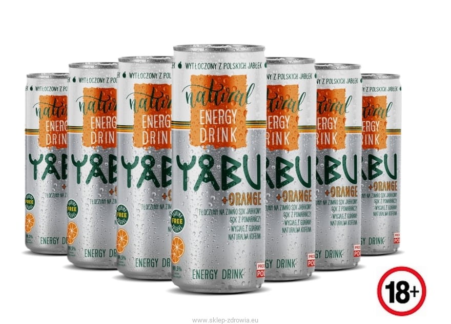 Yabu natural Energy Drink Orange 250ml Zgrzewka 24szt. Lasad