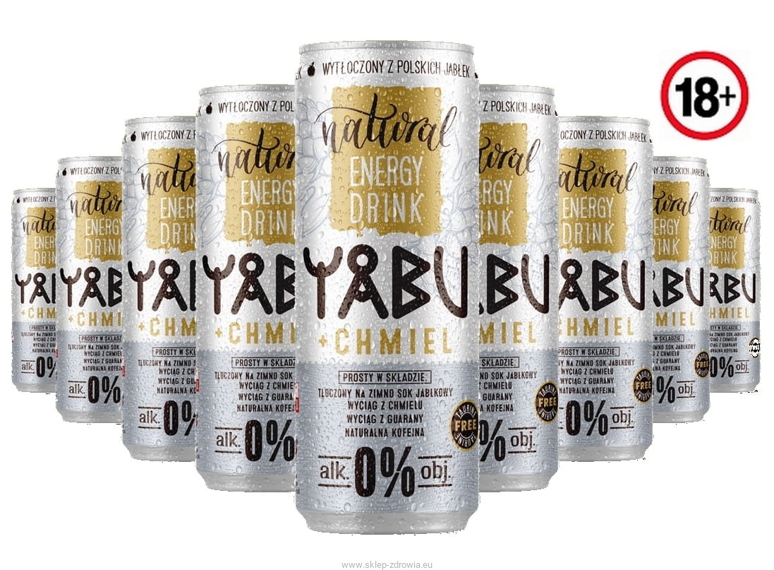 Yabu natural energy drink CHMIEL 250ml LaSad ZGRZEWKA 24szt