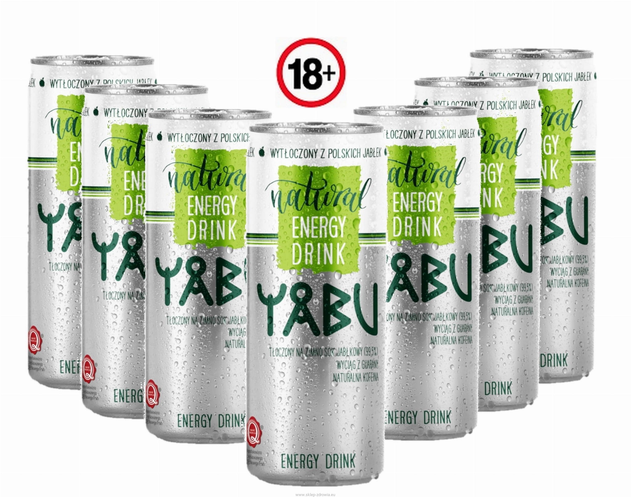 YABU natural ENERGY DRINK 250ML lasad ZGRZEWKA 24szt