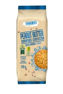 ciastka peanut butter - masło orzechowe&solony karmel - LIMITOWANA EDYCJA bezglutenowe 120g Frank&Oli