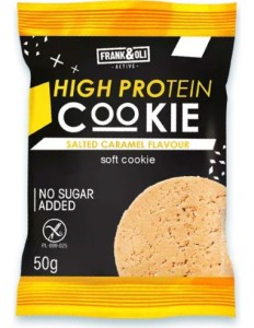 ciastko PROTEINOWE solony karmel, bezglutenowe 50g Frank&Oli
