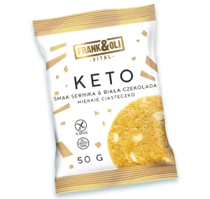 ciastko KETO sernik&biała czekolada 50g Frank&Oli