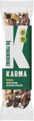 Baton ZREGENERUJ SIĘ Migdał, orzech włoski 44g KARMA BARS