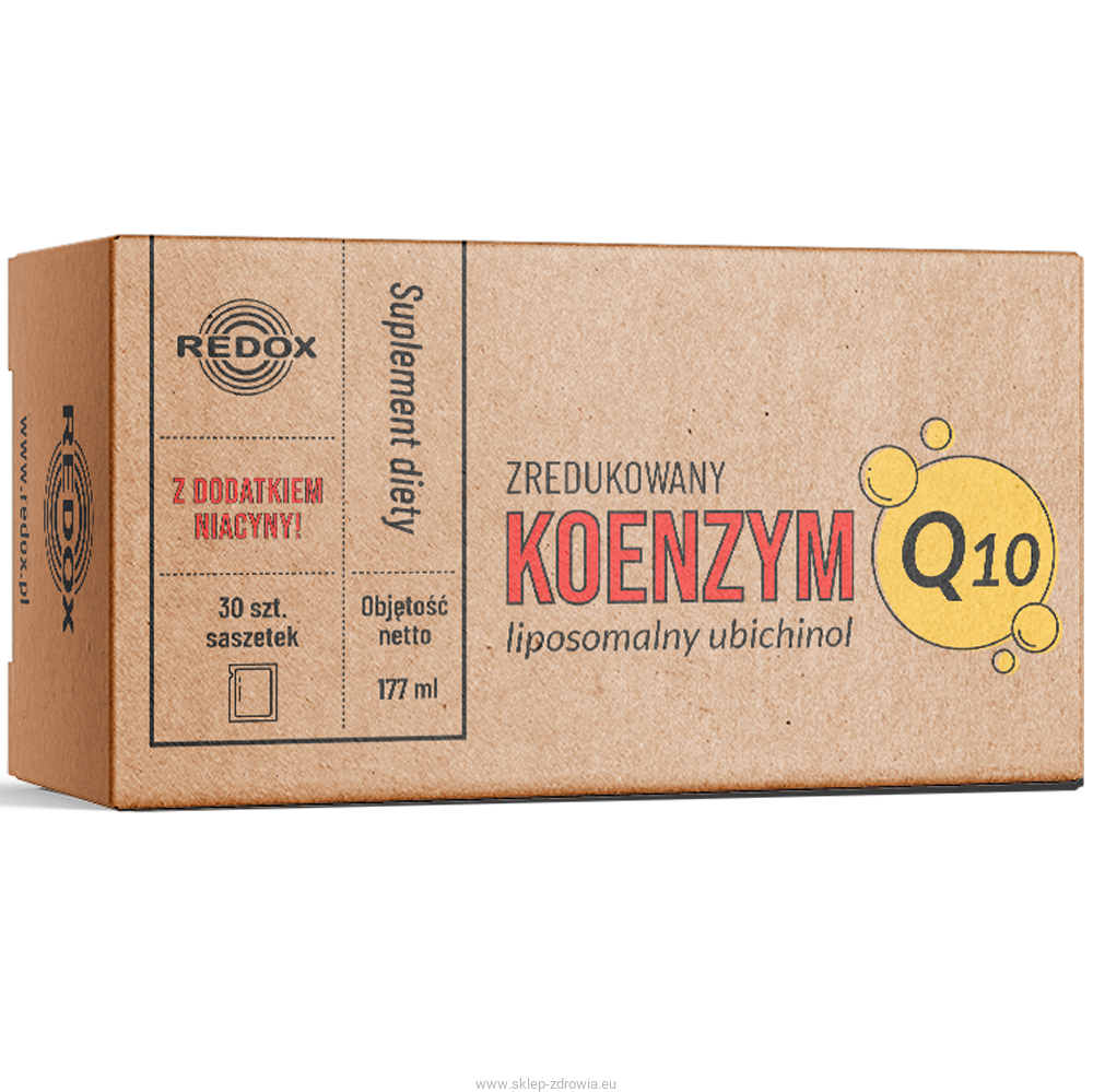 Koenzym Q10 zredukowanu – Liposomalny Ubichinol 30 saszetek Dr Pokrywka Red-Ox