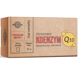 Koenzym Q10 zredukowanu – Liposomalny Ubichinol 30 saszetek Dr Pokrywka Red-Ox