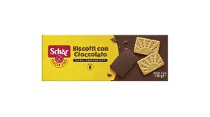 Herbatniki z gorzką czekoladą BISCOTTI CON CIOCCOLATO bezglutenowe 150g SCHAR