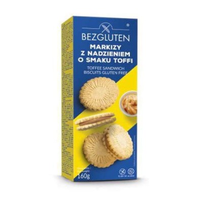 Markizy z nadzieniem toffi bezglutenowe 160g BEZGLUTEN