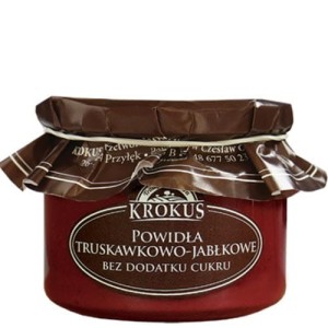 Powidła truskawkowo jabłkowe bez dodatku cukru 310g KROKUS