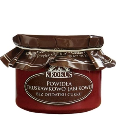 Powidła truskawkowo jabłkowe bez dodatku cukru 310g KROKUS