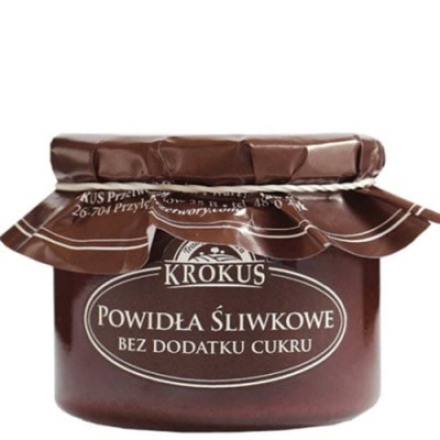 Powidła śliwkowe bez dodatku cukru 310g KROKUS