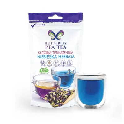 Klitoria Ternateńska - Niebieska Herbata 50 g BUTTERFLY PEA TEA