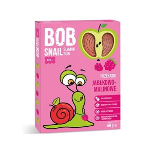 Przekąska jabłkowo-malinowa bez dodatku cukrów 60g BOB SNAIL