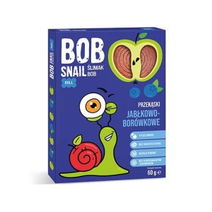 Przekąska jabłkowo-borówkowa bez dodatku cukrów 60g BOB SNAIL