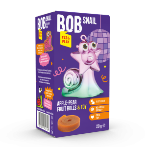 Przekąska jabłkowo-gruszkowa 20g z zabawką BOB SNAIL