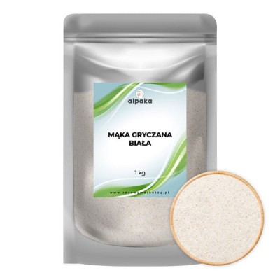 Mąka gryczana biała 1kg ALPAKA