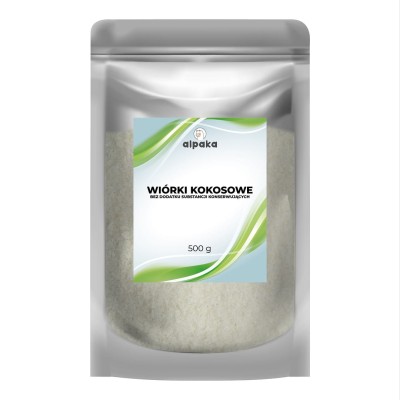 Wiórki kokosowe bez dodatku substancji konserwujących 500g ALPAKA