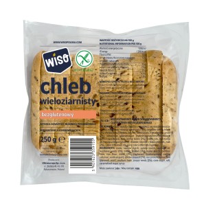 Chleb wieloziarnisty bezglutenowy 350g WISO