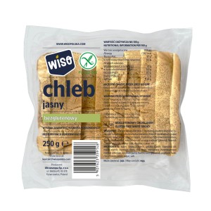 Chleb jasny bezglutenowy 350g WISO