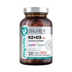Silver witamina k2+d3 4000 120 kapsułęk MYVITA
