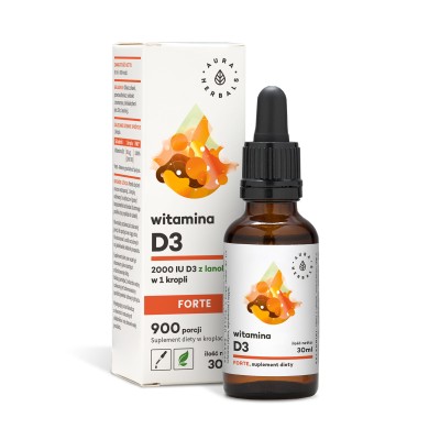 AURA Witamina D3 2000 IU FORTE, krople 30 ml