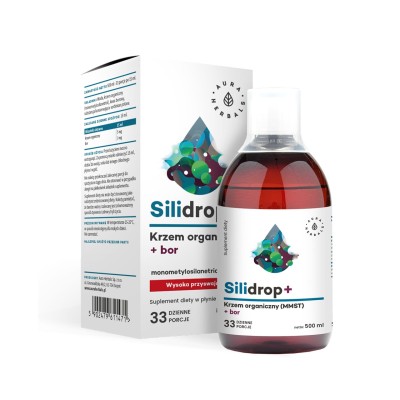 AURA Silidrop+ krzem organiczny MMST + bor, płyn 500 ml