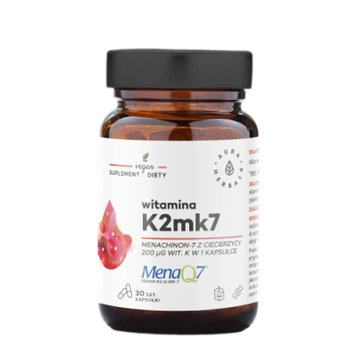 AURA Witamina K2MK7 MenaQ7® 200 µg 30kaps.