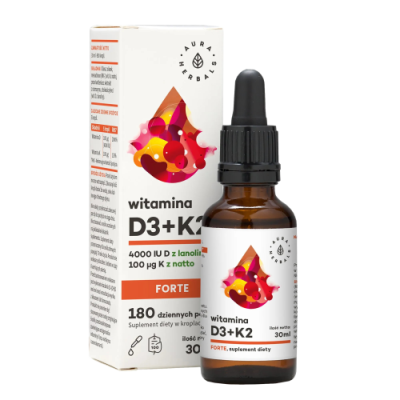 AURA Witamina D3 4000 IU, MCT, krople 50 ml