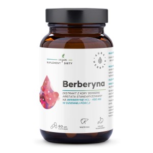 Berberyna 490 mg, Berberis aristata 60 kapsułek AURA