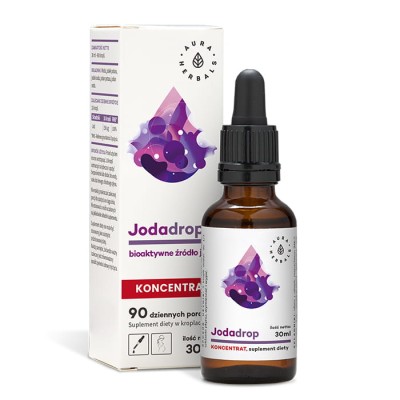 Jodadrop, bioaktywne źródło jodu, koncentrat, krople 30 ml AURA