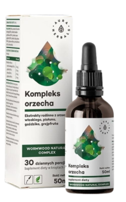 Orzech + piołun ekstrakt krople 50ml AURA