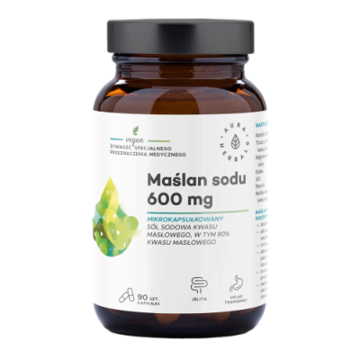AURA Maślan sodu mikrokapsułkowany 600 mg 90kaps.