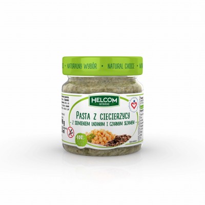 Pasta z ciecierzycy z siemieniem i sezamem 190g HELCOM