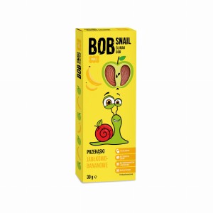 Przekąska jabłko-banan bez dodatku cukrów 30g BOB SNAIL