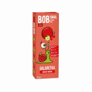 Galaretka owocowa jabłko-wiśnia bez dodatku cukrów 27g BOB SNAIL