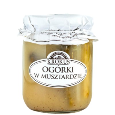 Ogórki w musztardzie konserwowe 500g  KROKUS