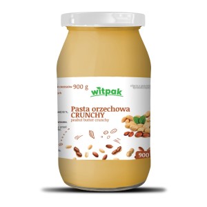 Pasta orzechowa z kawałkami orzeszków 900g WITPAK