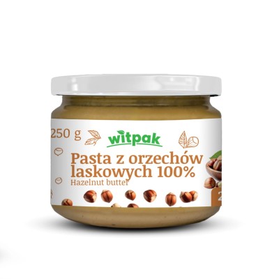 Pasta z orzechów laskowych 250g WITPAK