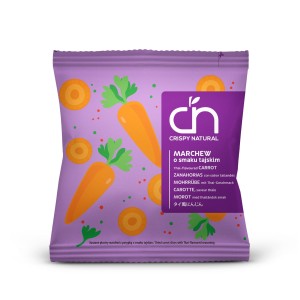 Chipsy marchew o smaku tajskim 18g CRISPY NATURAL