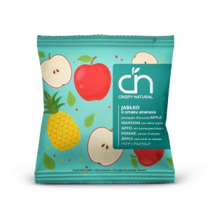 Chipsy z jabłka z sokiem z ananasa 18g CRISPY NATURAL