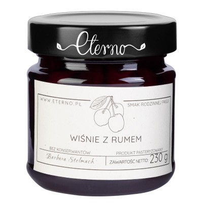 Wiśnie z rumem 230g ETERNO