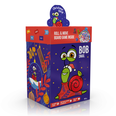 Christmas Box Duży z zabawką i grą 382g BOB SNAIL