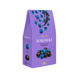 Borówki w czekoladzie deserowej 80g AMARESTI