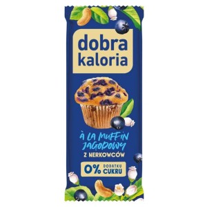 Baton z nerkowców a'la muffin jagodowy 35g DOBRA KALORIA