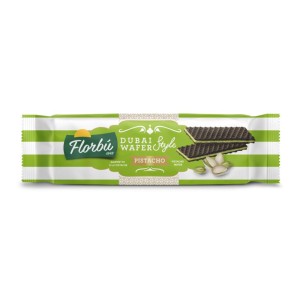 Wafelki nadziewane pistacjowe z cukrem 110g FLORBU